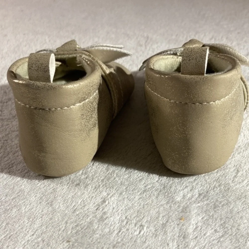 Just One You Carter’s Metallic Gold Baby Moccasins